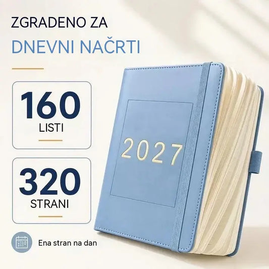 📢📢 2 izdelka za 26 € ⏰ Načrtovalnik/zvezek A5 za leto 2027 (en dan na stran) ✨