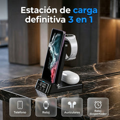⏳🔥¡50% DE DESCUENTO POR TIEMPO LIMITADO! 🌈Soporte de carga inalámbrica rápida 3 en 1