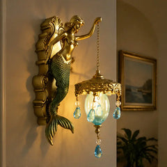 ⏰Aplique de pared vintage con forma de sirena