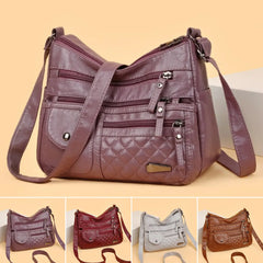 🔥Último día⏰50% de descuento👜Bolso de cuero suave de gran capacidad y múltiples capas para mujer