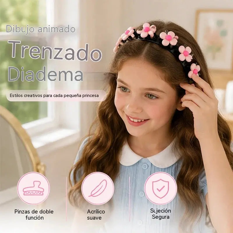 🎀Oferta a mitad de precio👧 Gorro secador de pelo con dibujos animados para niñas: suave y cómodo, ideal para uso diario🌸
