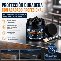 【2 botellas por 26 euros】Pasta reparadora negra anticorrosiva para metales.