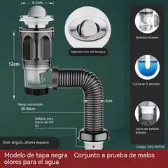 📢📢 ¡50% de descuento! ⏰🔥（2 piezas）🛠️ Manguera de desagüe telescópica e inodora 🚿💨🧰