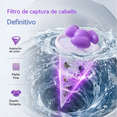 【6/12 piezas】Filtro Flotante para Lavadora – Atrapa Pelusas, Cabellos y Pelos de Mascota en Cada Lavado