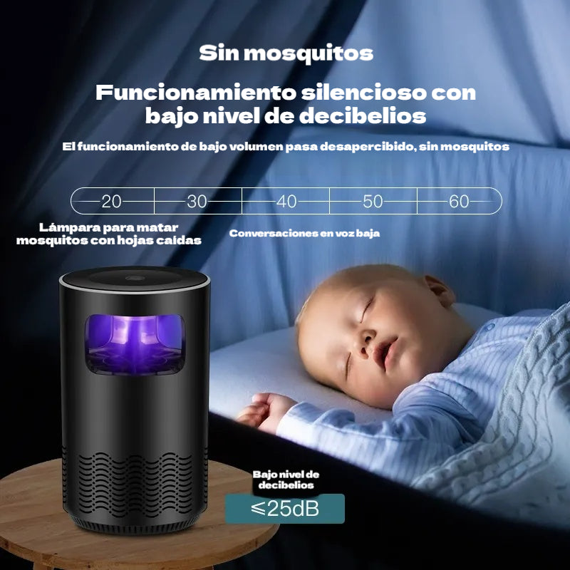 🦟Lámpara repelente de mosquitos UV: silenciosa, alimentada por USB y sin químicos. ¡Más de 50.000 unidades vendidas! 🔇🌙