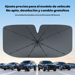 Parasol especial aislante térmico y protector solar para parabrisas de automóviles.