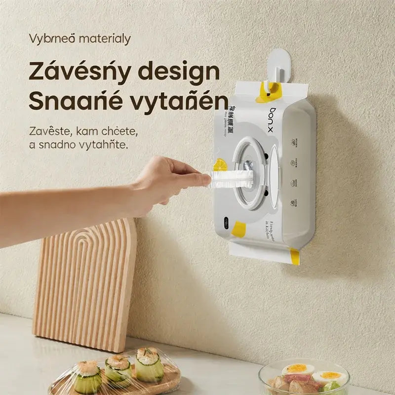 【1-et vesz, 1-et kap】Eldobható ételtároló fóliahuzat, kihúzható kivitelben, felnyitható tetővel a lezárás, valamint a por és rovarok elleni védelem érdekében; tárolásra is alkalmas.