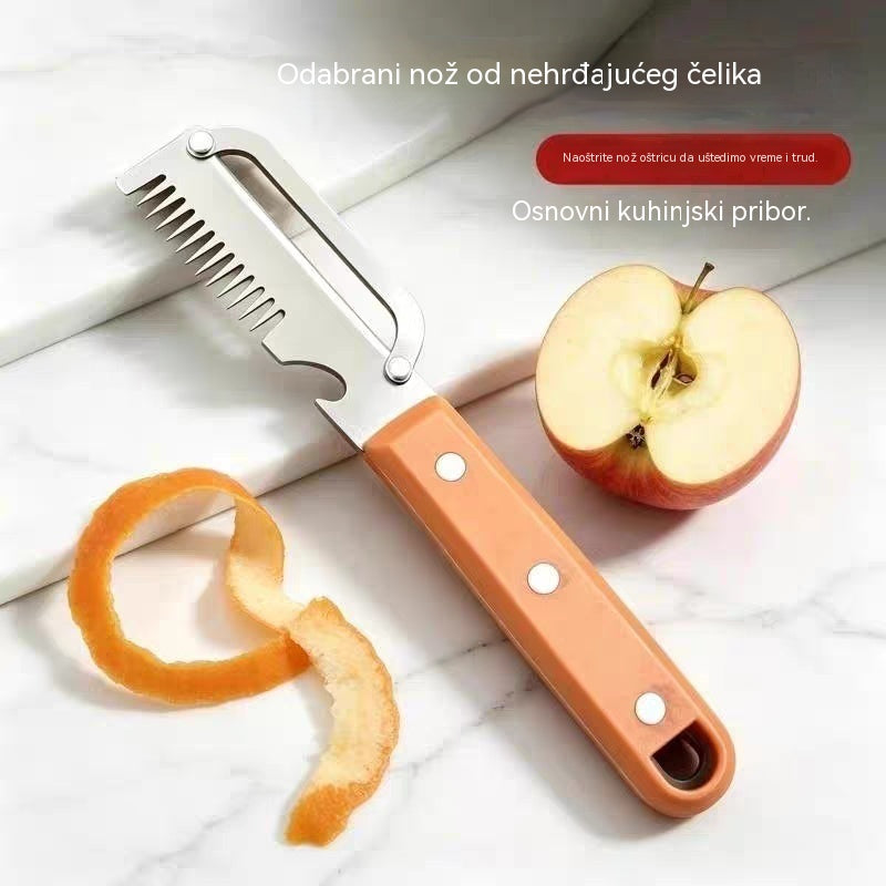 🔥Kupite 1, dobijte 1 gratis (2 komada)💥🔪Višenamjenski rezač i gulilica od nehrđajućeg čelika🧅