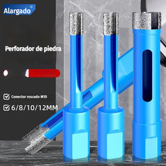 【1 juego de 4 piezas】Broca de amoladora angular extendida para taladrar mármol y azulejos.