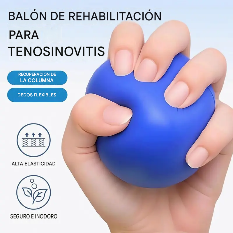 【2 por 24 euros】Pelota ortopédica para la recuperación de dedos y manos, con anillos de fijación, dispositivo de entrenamiento de fuerza y movilidad para personas mayores o con secuelas de un derrame cerebral.