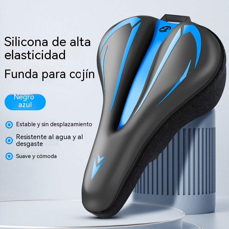 🚲Funda para sillín de bicicleta de montaña, fabricada en cuero de silicona grueso e impermeable, ultrasuave.