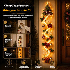 🎄🎃Utolsó nap! 🎅Élvezze a 49% kedvezményt a megvilágított karácsonyi ajtódíszekre!