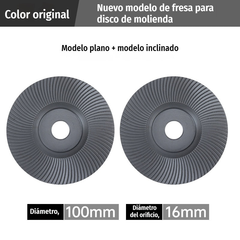 【2 piezas】⚙️Discos y fresas de lijado para madera | Compatibles con amoladora angular ✨