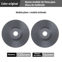 【2 piezas】⚙️Discos y fresas de lijado para madera | Compatibles con amoladora angular ✨