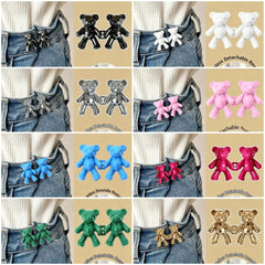 【Compra 8 y llévate 8 gratis】Hebilla de cinturón con forma de oso, una herramienta mágica para ajustar el tamaño de la cintura.
