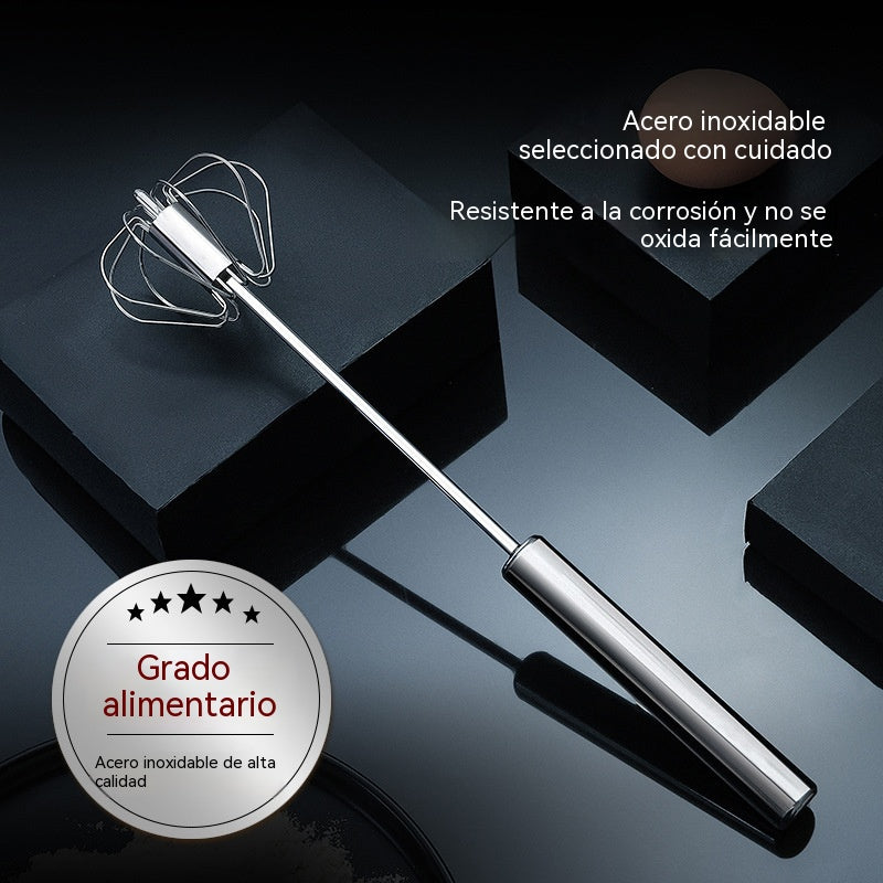 ✨【Compra uno y llévate otro gratis】🥣 Batidora de huevos semiautomática de acero inoxidable