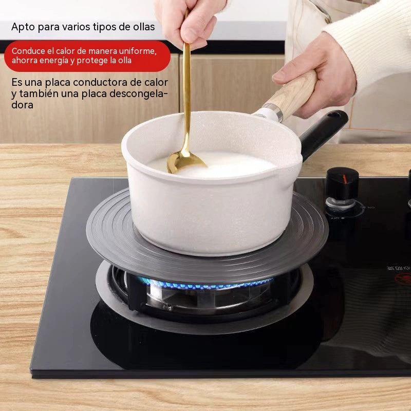 🔥 🍳Placa conductora de calor para cocina doméstica (apta para cocinar, descongelar ingredientes, protege la olla de quemarse)