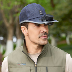 🧢Gorra de béisbol para ventilador con energía solar para exteriores