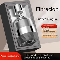 💦👍🏻Filtro purificador de agua para grifo de acero inoxidable 316