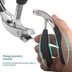 💅✂️ Cortaúñas profesionales angulados con una abertura ancha para uñas gruesas.