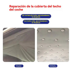 🔥【30 piezas】La lona del techo del automóvil se cae, fije el clip de fijación del clavo, modifique y restaure el interior del automóvil sin desmontarlo (kit de herramientas de instalación + destornillador + toalla incluido)