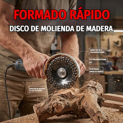 【Paquete de 2】🔄 Disco para tallar madera con amoladora angular | La bestia del esculpido en madera ⚡