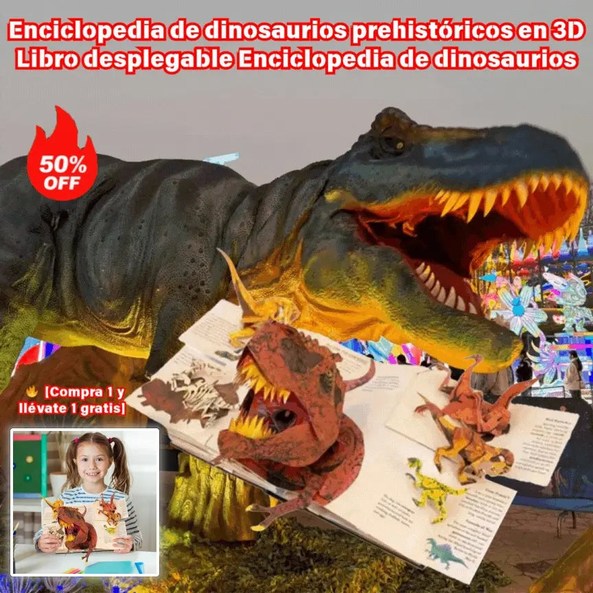 📢📢 ¡50% de descuento! 🦕📖 Enciclopedia interactiva de dinosaurios en 3D