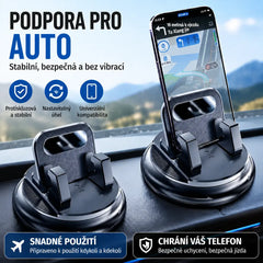 🎯 50% SLEVA NA VŠE! Otočný držák telefonu – bezpečné uchycení na palubní desku, vysoce přilnavá guma 🧭🔄 【Kvalita zaručena】
