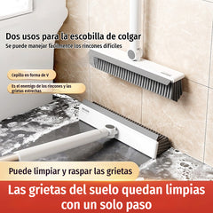 🎉Precio sorpresa ✨🧹 Cepillo 2 en 1 para juntas y esquinas con espátula