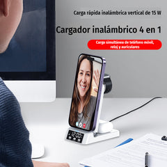 ⏳🔥¡50% DE DESCUENTO POR TIEMPO LIMITADO! 🌈Soporte de carga inalámbrica rápida 3 en 1