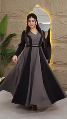 🔥🔥【S-5XL】【40-120kg】🥰 👗Nuevo vestido de moda otoño e invierno 2025 con estampado grande