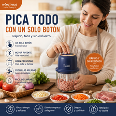 🧅🌶️Mini Picadora Eléctrica de Alimentos Eficiente e Inalámbrica