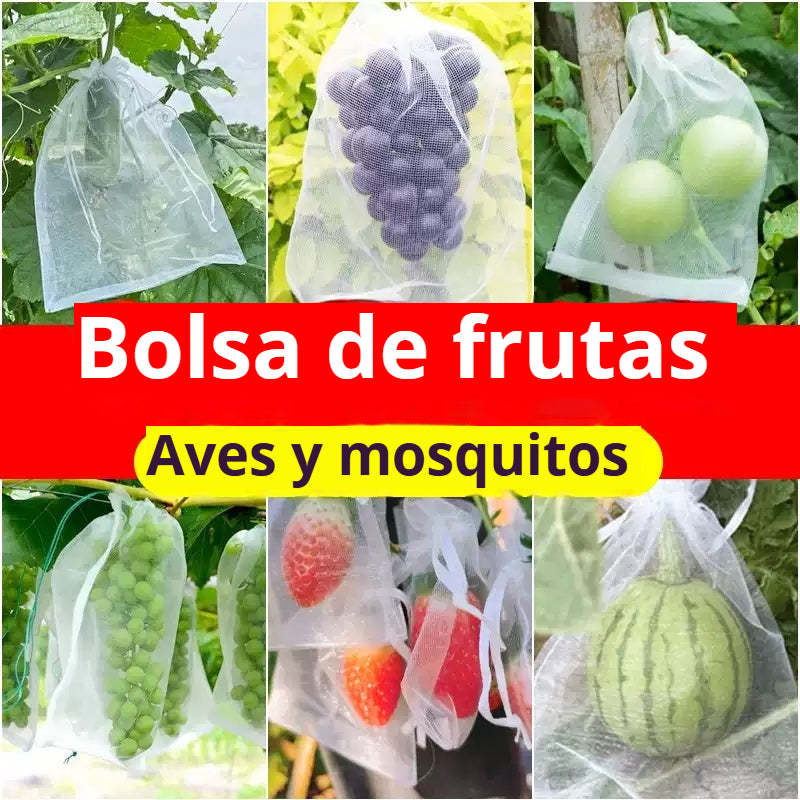 🔥【50 piezas（30x20cm）】Red de insectos para moscas de frutas, red de protección de árboles de paisaje para pájaros, bolsas de red de jardín para proteger flores, plantas, frutas, verduras