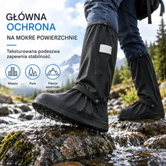 【1 para】Chroń swoje sneakersy przed deszczem! Wytrzymałe, wodoodporne ochraniacze na buty: antypoślizgowe i składane – łatwe do schowania w torbie