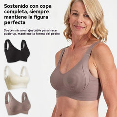 😍【Paquete de 2】Sujetador inalámbrico de una pieza para mujer❤️【40-95 kg】