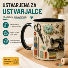 🧵☕Šivalni vrček: Popolno darilo za ustvarjalne duše, ki rade šivajo