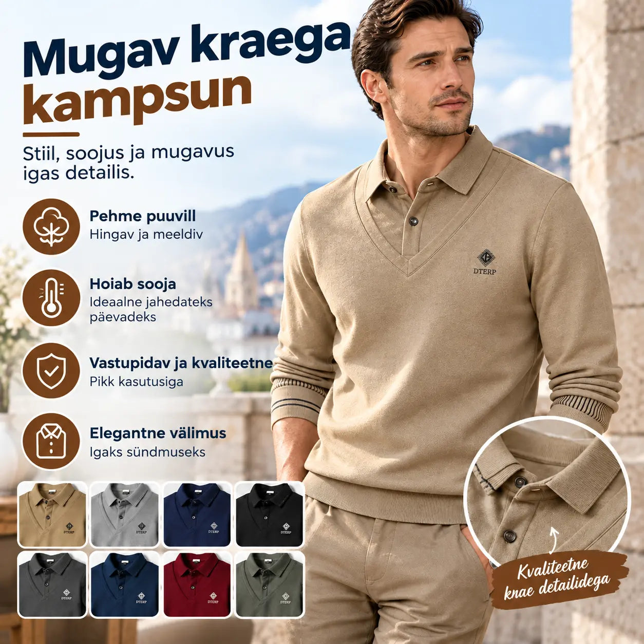 🔥👔【M-4XL】Meeste esmaklassiline kašmiirist kaheosaline pluus, soe ja mitmekülgne