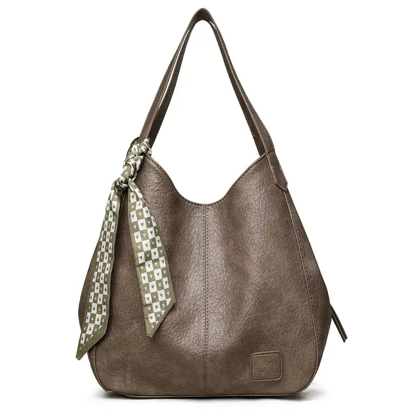 👜 Nuevo bolso de mano retro de gran capacidad 2026 – Piel suave, se puede llevar cruzado o al hombro ✨🛍️