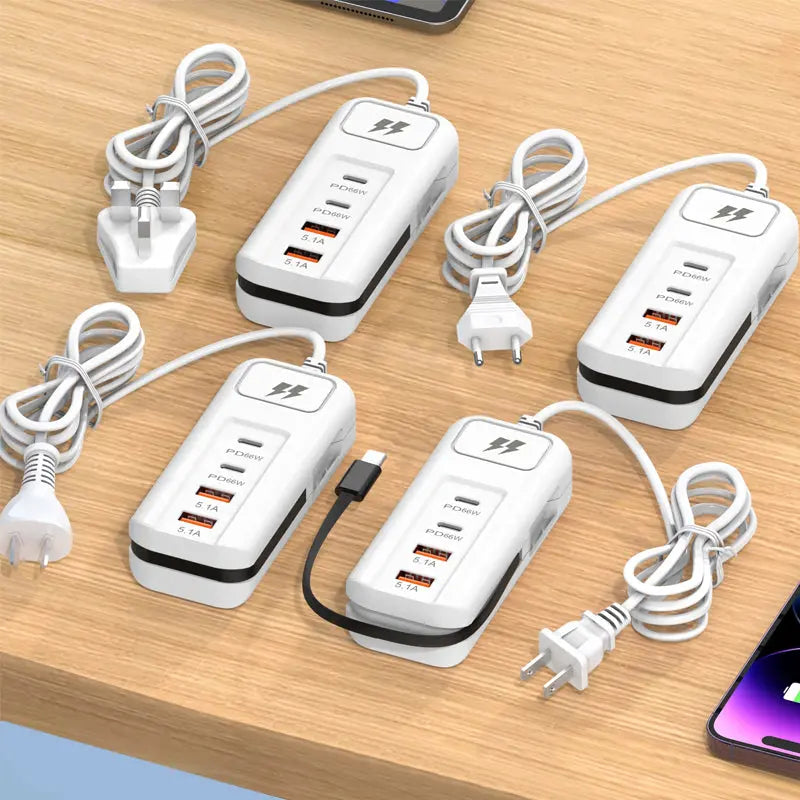 ⚡ Cable de extensión USB y protector de sobretensiones | Oferta con 50% de descuento | Hub inteligente de 4 puertos, carga rápida de 30 minutos y protector de sobretensiones | Mantén tu computadora y equipo de viaje en orden ✨