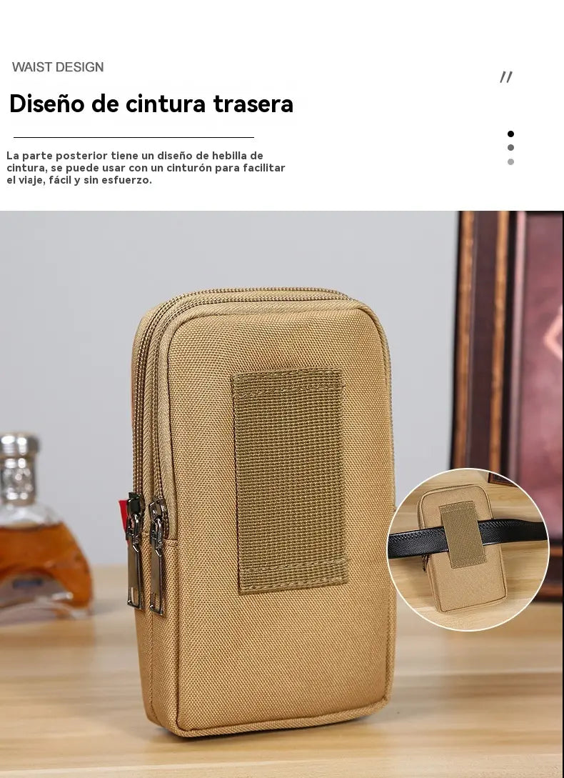 【📢50% de descuento】Bolso para teléfono móvil informal para hombre, bolso deportivo multifuncional para exteriores
