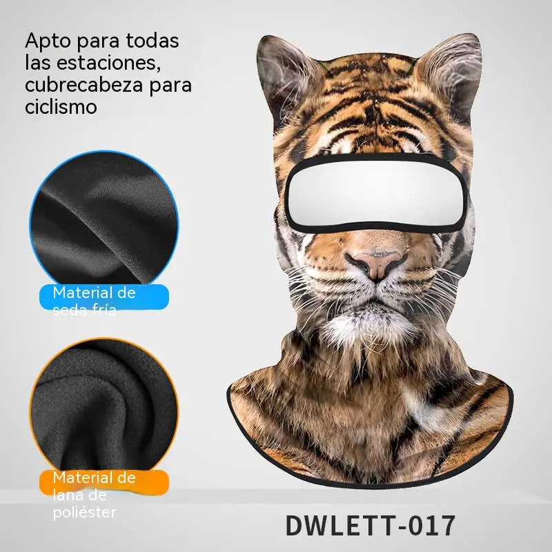 📢📢2 piezas 28 euro⏰Pasamontañas cortavientos con estampado animal
