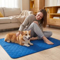 📢 ¡50 % de descuento 🔥! Alfombrilla refrescante para mascotas (no requiere llenado de agua) 🧊 — Fabricada en tejido Oxford transpirable; apta para todo tipo de camas o jaulas para mascotas.