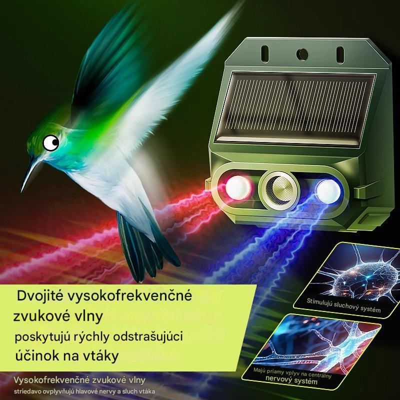 🔥【Oferta por tiempo limitado】🔥Repelente solar ultrasónico para animales para exteriores: puede ahuyentar pájaros y animales.
