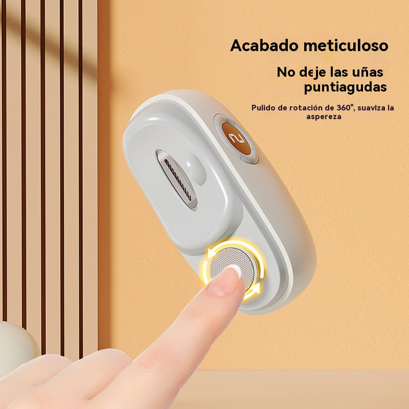 🔥Lima de uñas eléctrica multifuncional, cortauñas eléctrico con protección antipellizcos