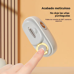 🔥Lima de uñas eléctrica multifuncional, cortauñas eléctrico con protección antipellizcos