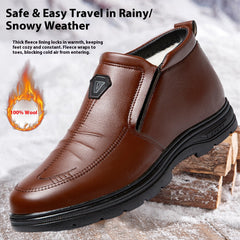 【39-44】Botas de nieve de hombre de invierno con forro polar grueso, resistentes al frío.