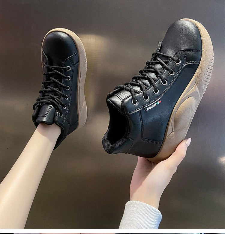 【Nuevas llegadas para otoño e invierno】Botas altas tipo Martin de cuero de alta calidad