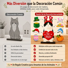 ❤️Decoración magnética de madera reemplazable para estantes