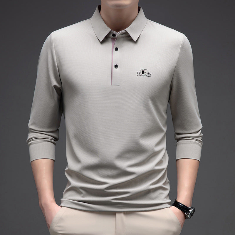 🎁【Oferta por tiempo limitado】🔥【M-4XL】Polo de manga larga sin costuras para hombre