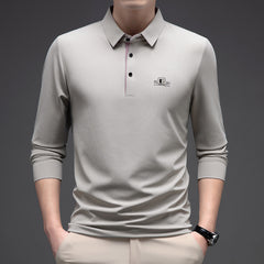 🎁【Oferta por tiempo limitado】🔥【M-4XL】Polo de manga larga sin costuras para hombre